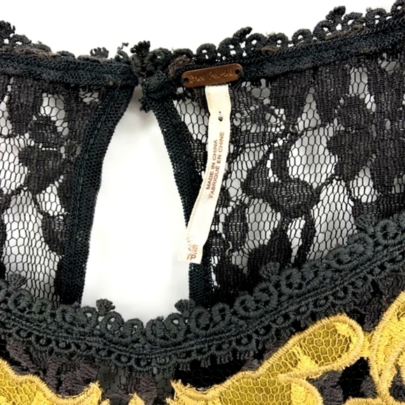 Free People Women's XS Gray-Green Lightweight Lace Embroidered Cotton Bl… - Picture 4 of 8